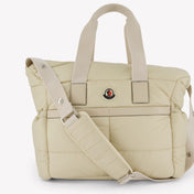 Moncler Baby Unisex Diaper Bag  Beige