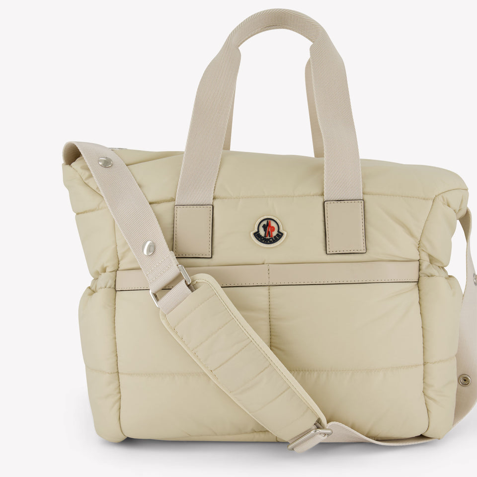 Moncler Baby Unisex Diaper Bag  Beige