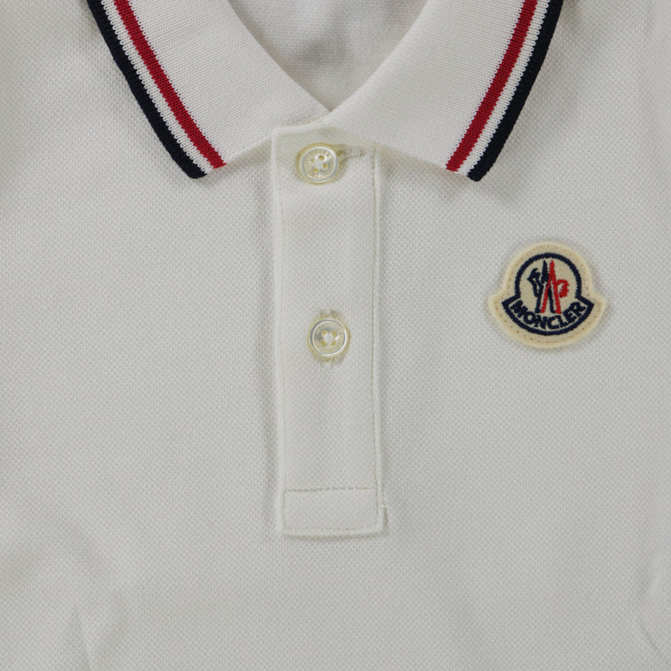 Moncler Baby Boys Polo  White