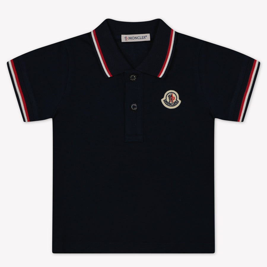Moncler Baby Boys Polo Shirt in Navy