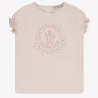 Moncler Baby Meisjes T-Shirt In Licht Roze