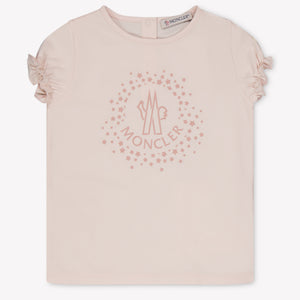 Moncler Baby Meisjes T-Shirt In Licht Roze