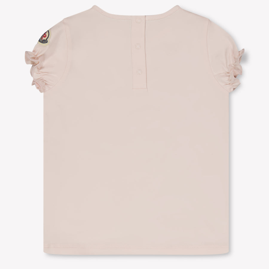 Moncler Baby Meisjes T-Shirt In Licht Roze