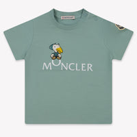 Moncler Baby Unisex T-Shirt In Mint