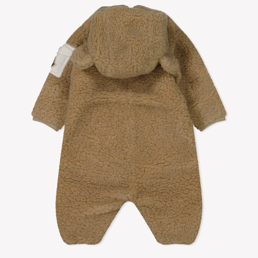 Moncler Baby Unisex Playsuit  Beige