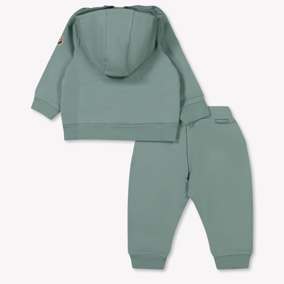 Moncler Baby Jongens Joggingpak In Mint