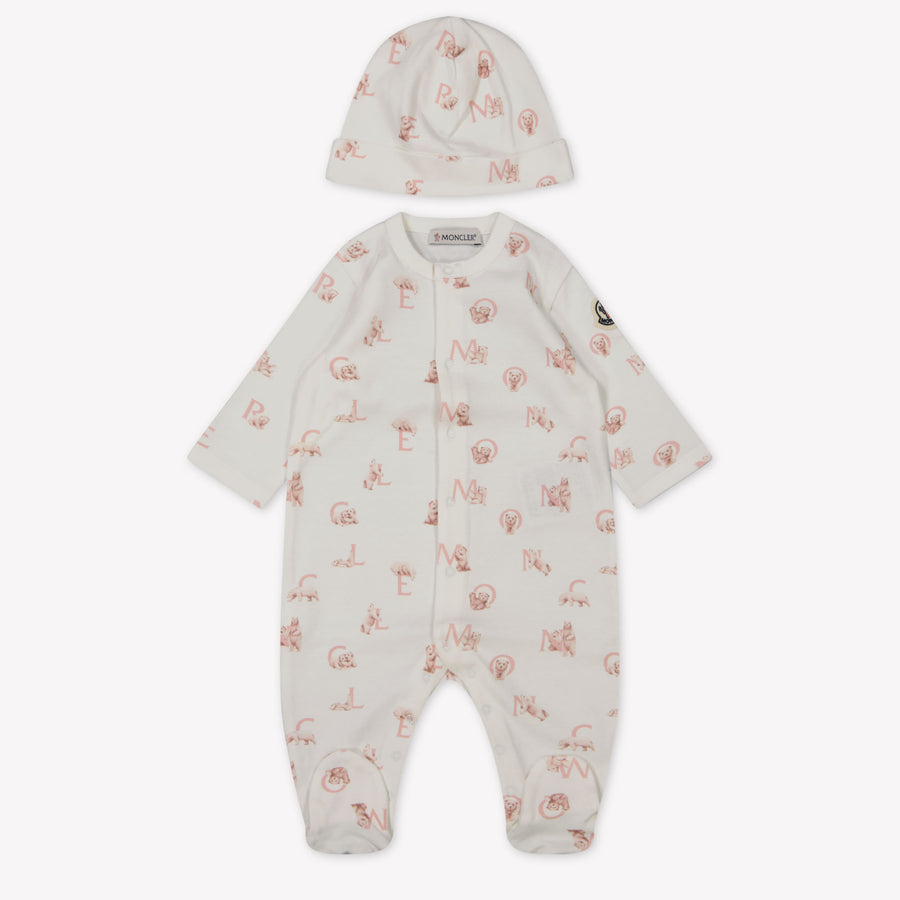 Moncler Baby Girls Playsuit  Light Pink