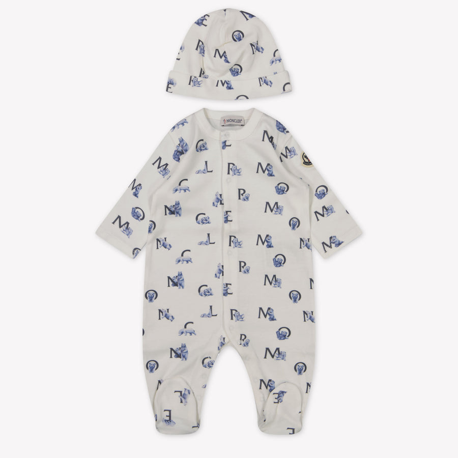 Moncler Baby Boys Playsuit  Light Blue