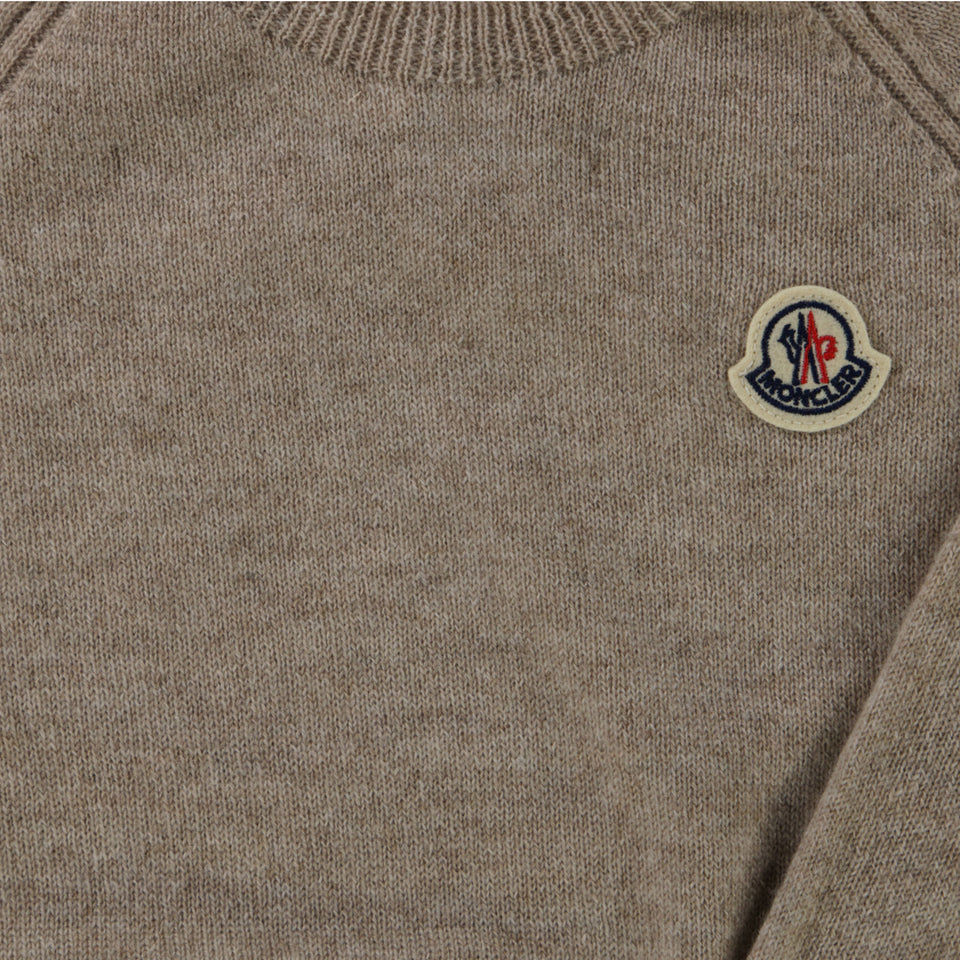 Moncler Baby Boys Sweater  Beige