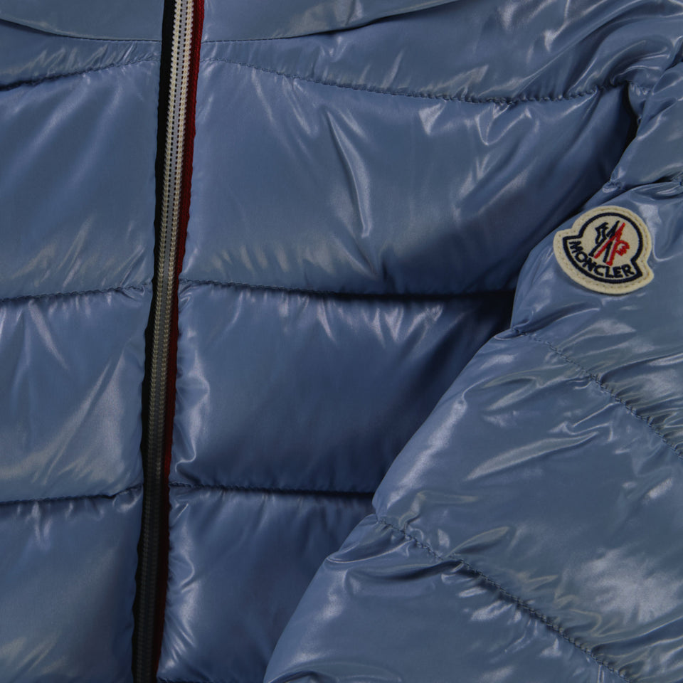 Moncler New Aubert Kinder Jongens Winterjas In Licht Blauw