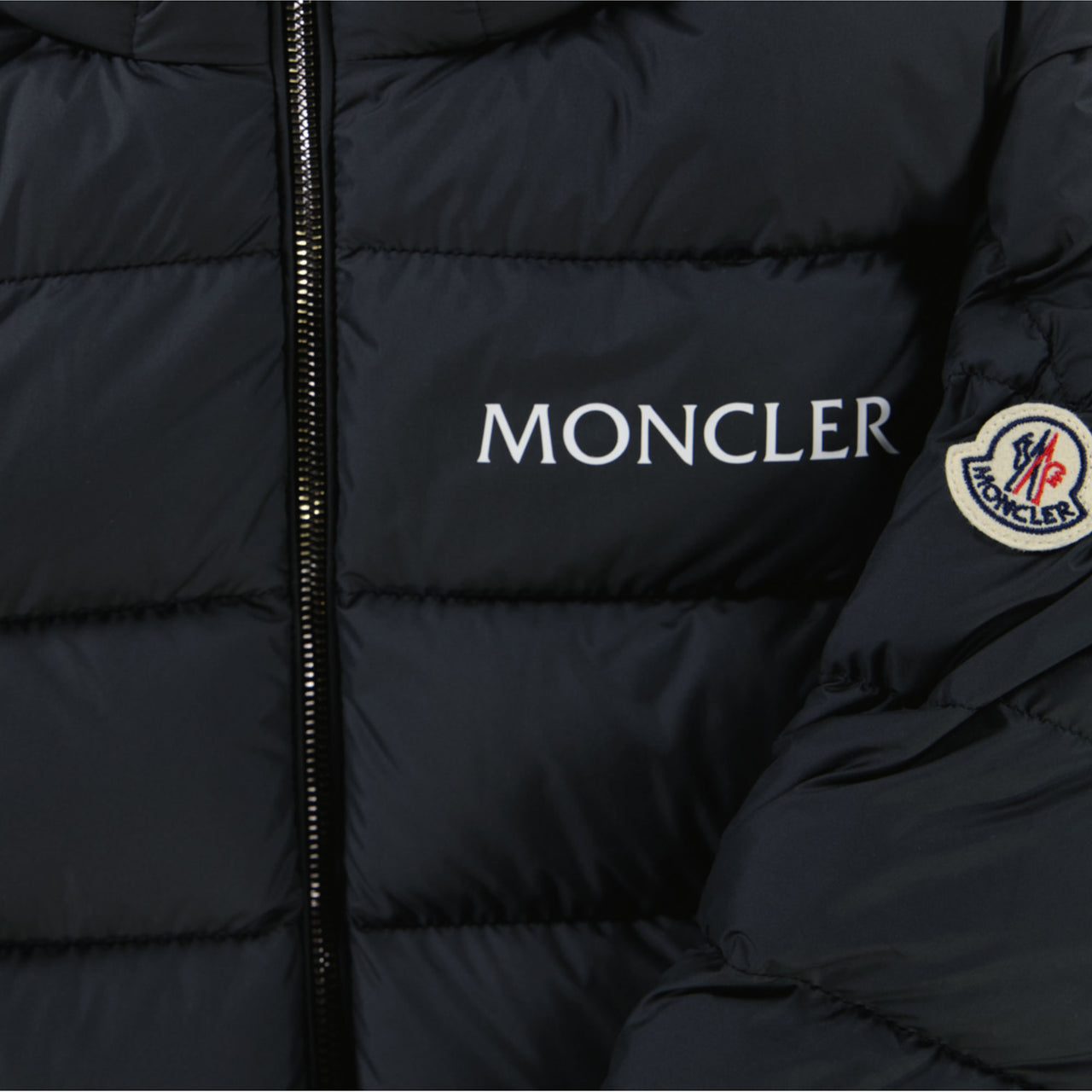 Moncler Bajan Kinder Jongens Winterjas In Zwart