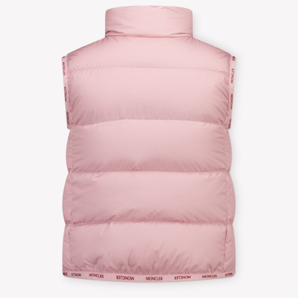 Moncler Badia Kinder Meisjes Bodywarmer In Licht Roze