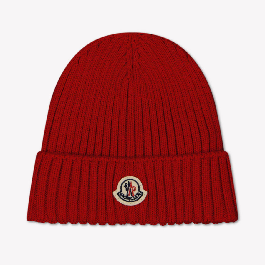 Moncler Kinder Unisex Muts In Rood