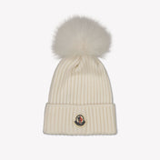 Moncler Kids Girls Hat Offwhite