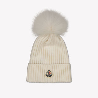 Moncler Kids Girls Hat Offwhite