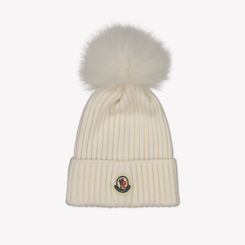 Moncler Kids Girls Hat Offwhite