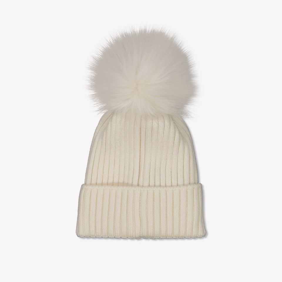Moncler Kids Girls Hat Offwhite