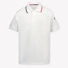 Moncler Kids Boys Polo  White