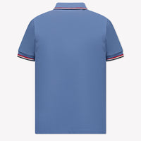 Moncler Kids Boys Polo  Light Blue