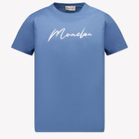 Moncler Kids Boys  T-Shirt Light Blue