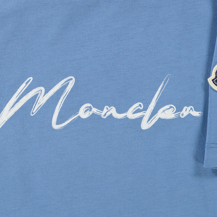 Moncler Kids Boys  T-Shirt Light Blue