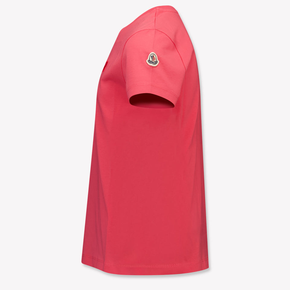 Moncler Kinder Meisjes T-Shirt In Roze