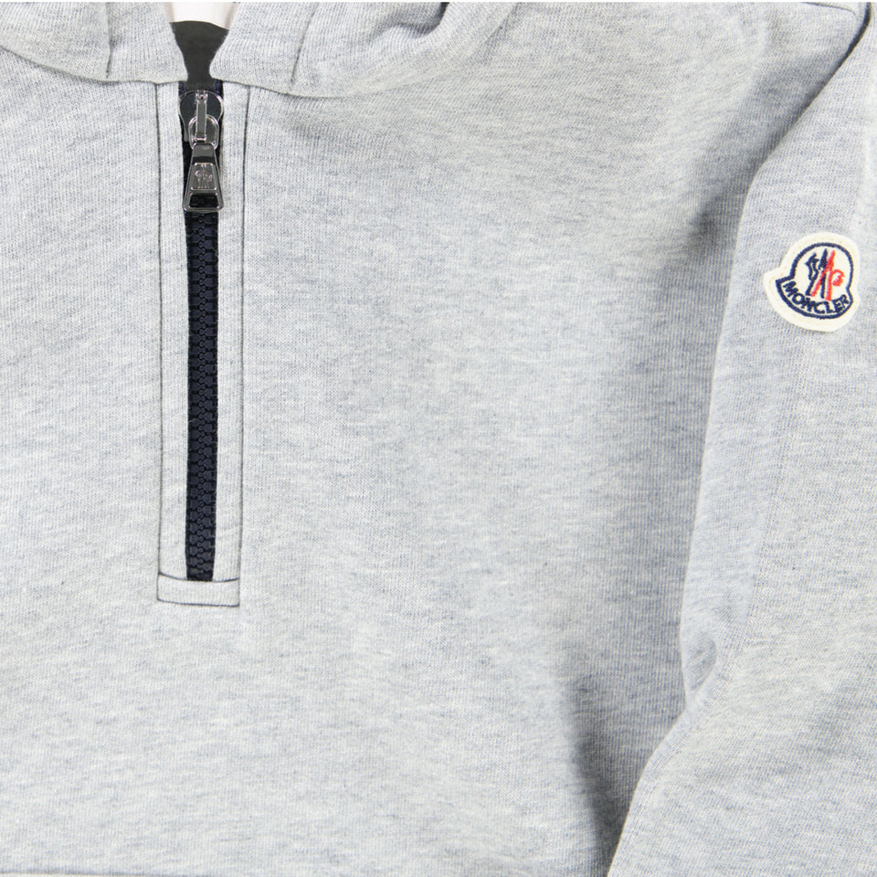 Moncler Kinder Jongens Joggingpak In Grijs