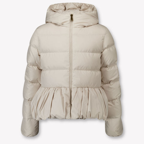 Moncler Elizaveta Kids Girls Winter Jacket  Ecru