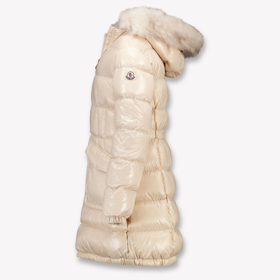 Moncler Aruna Kids Girls Winter jacket Ecru
