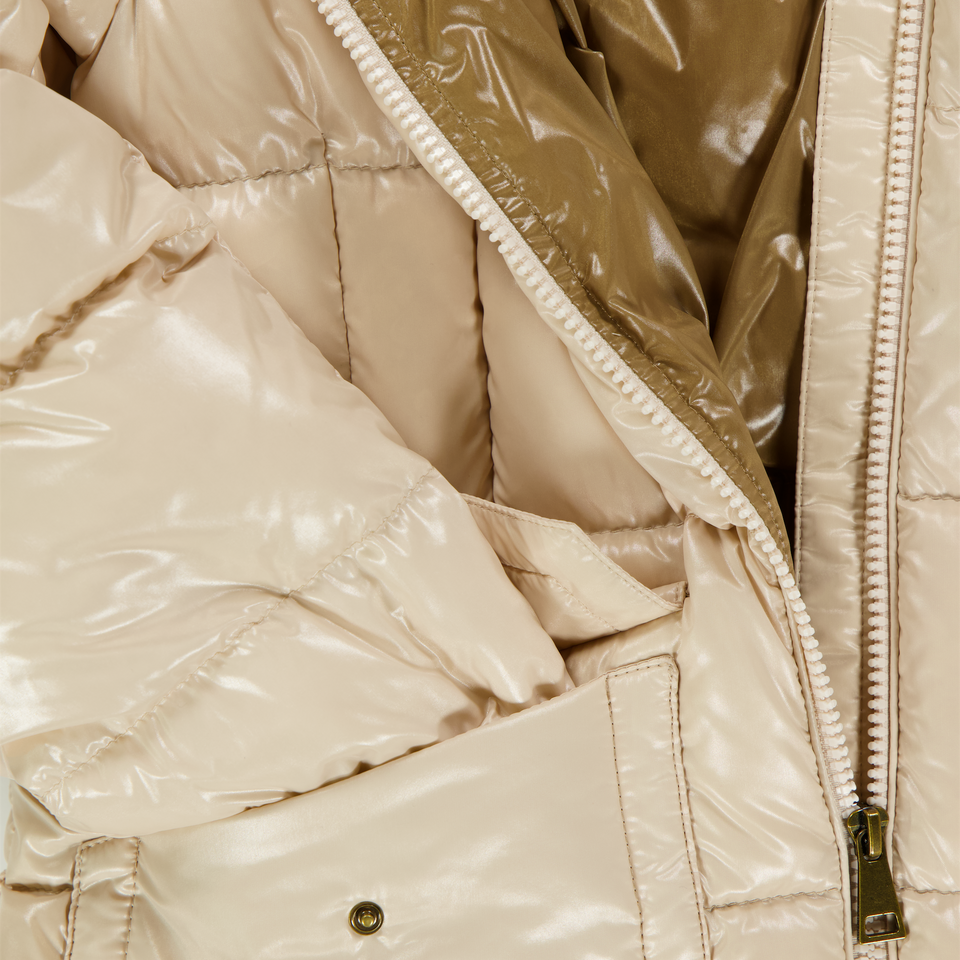 Moncler Aruna Kids Girls Winter jacket Ecru