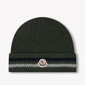 Moncler Kids Boys Hat Dark Green
