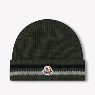 Moncler Kids Boys Hat Dark Green