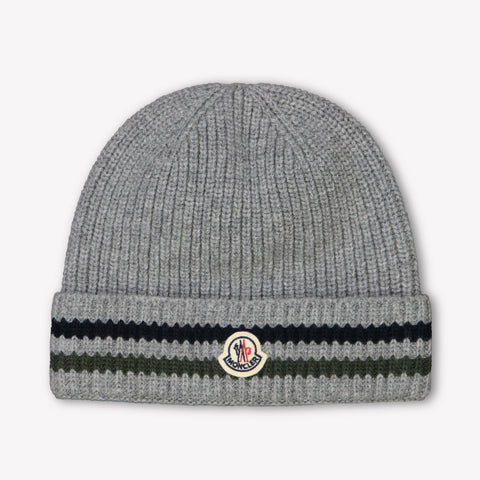 Moncler Kids Boys Hat Gray
