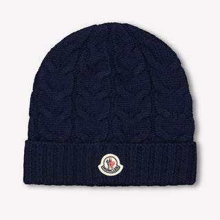 Moncler Kids Unisex Hat  Navy