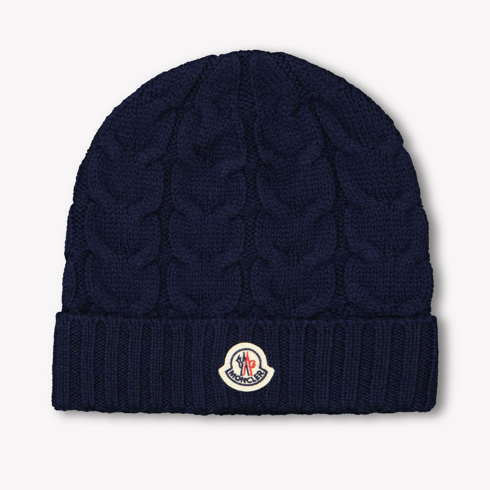 Moncler Kinder Unisex Muts In Navy