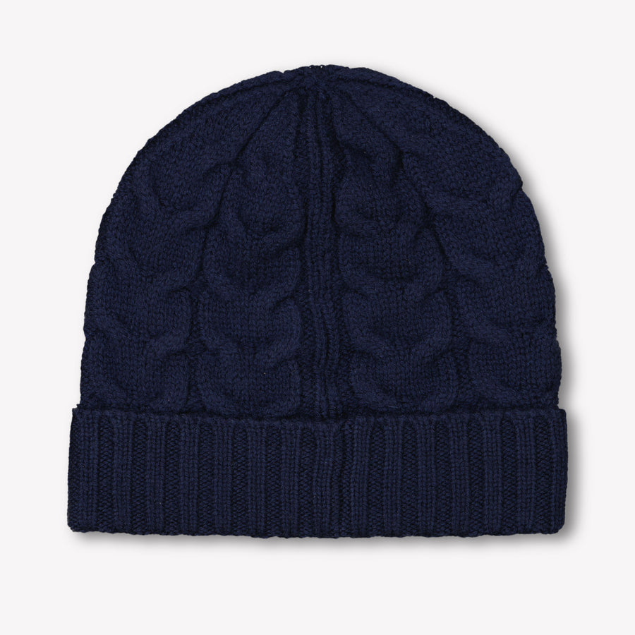 Moncler Kids Unisex Hat  Navy