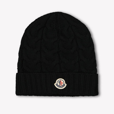 Moncler Kids Unisex Hat  Black