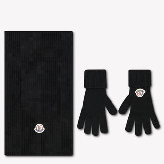 Moncler Kids Unisex Scarves In Black