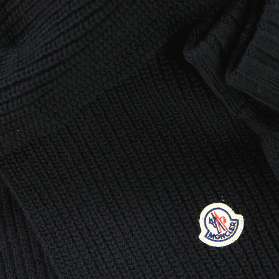 Moncler Kids Unisex Scarves In Black