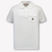 Moncler Kinder Jongens Polo In Wit