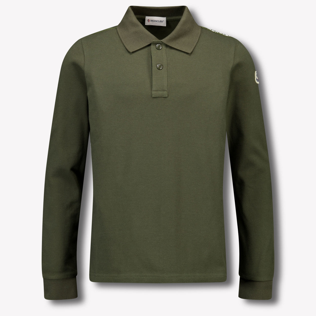 Moncler Kinder Jongens Polo In Donker Groen