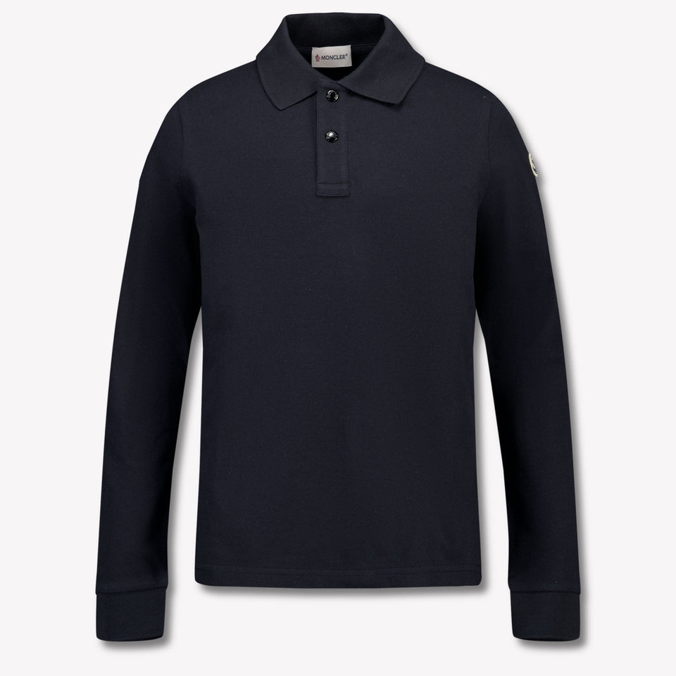 Moncler Kids Boys Polo  Black