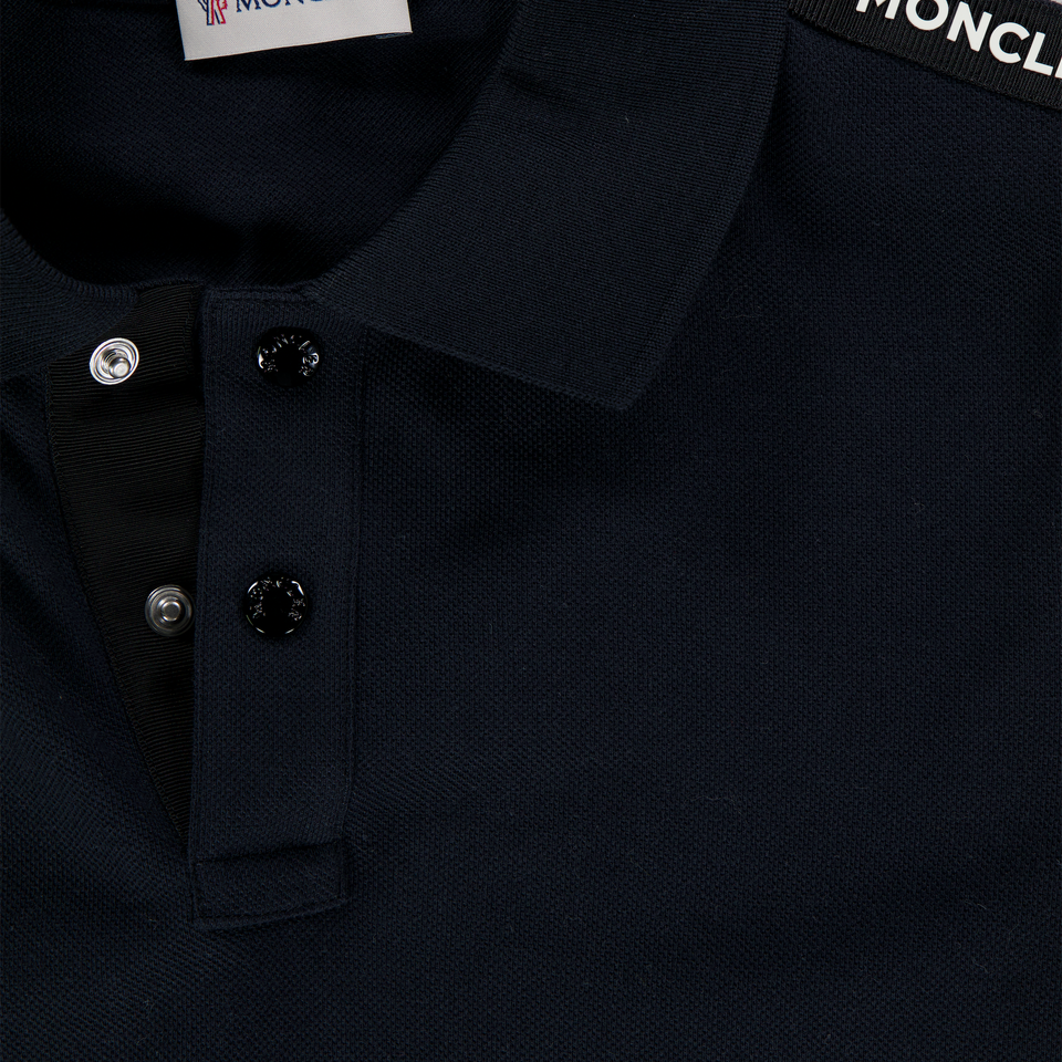 Moncler Kids Boys Polo  Black