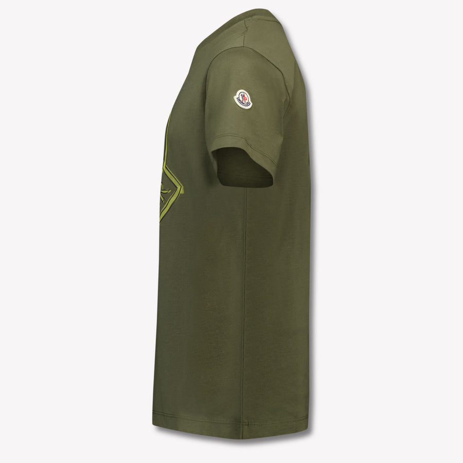 Moncler Kids Boys  T-Shirt Dark Green