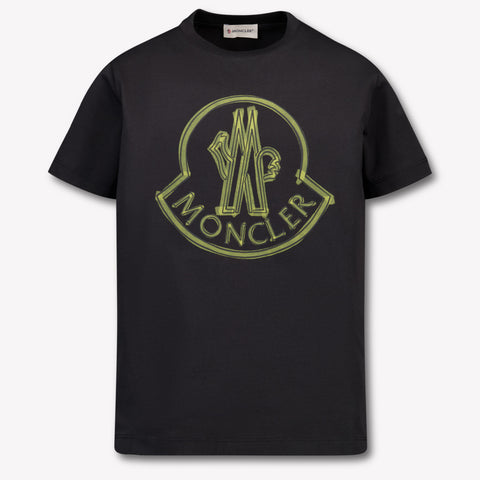 Moncler Kids Boys  T-Shirt Black
