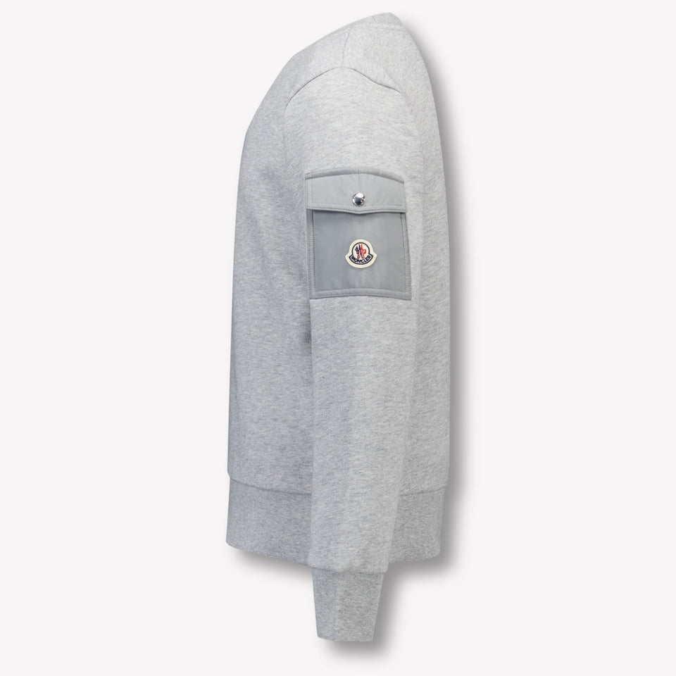 Moncler Kids Boys Sweater  Gray