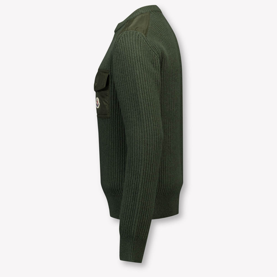 Moncler Kids Boys Sweater  Dark Green