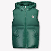 Moncler Voldan Kinder Jongens Bodywarmer In Groen