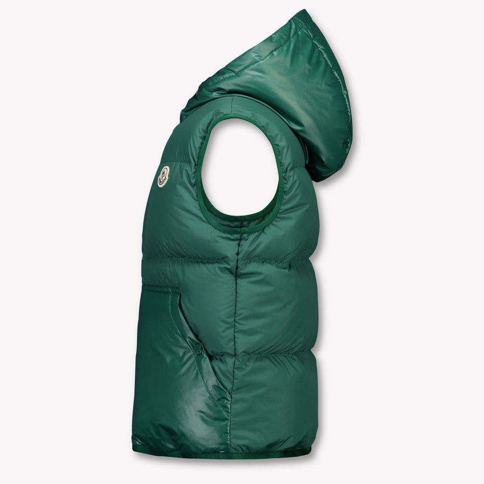 Moncler Voldan Kinder Jongens Bodywarmer In Groen