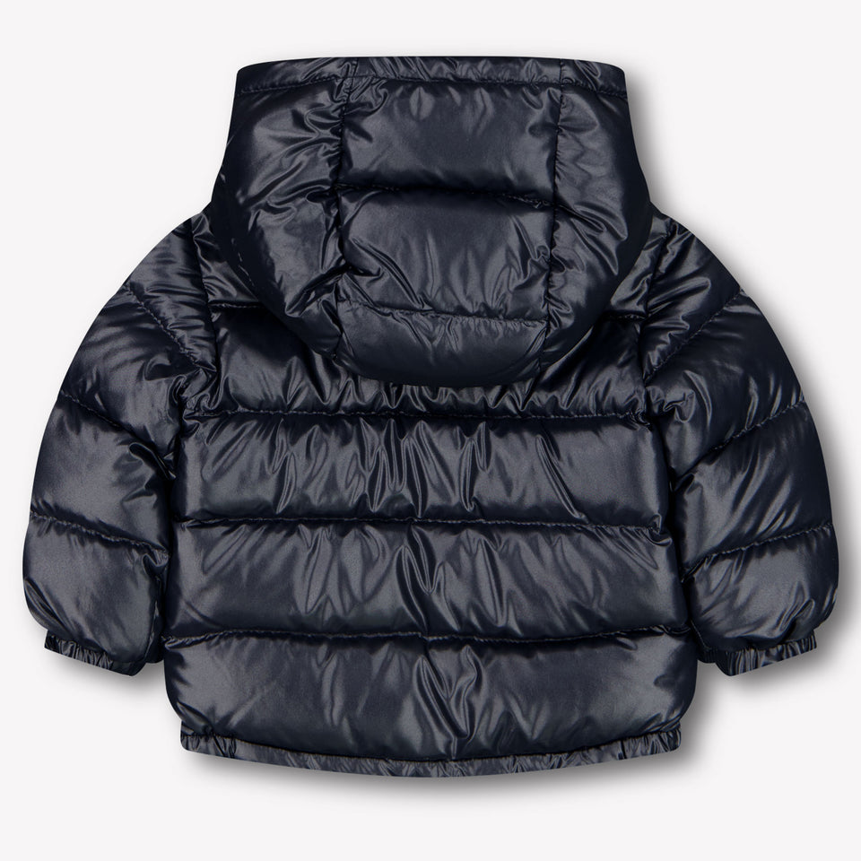 Moncler Mesles Baby Jongens Winterjas In Navy